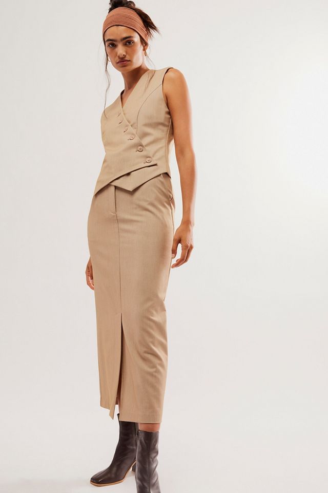 MOON RIVER Asymmetrical Vest Suit Set #2
