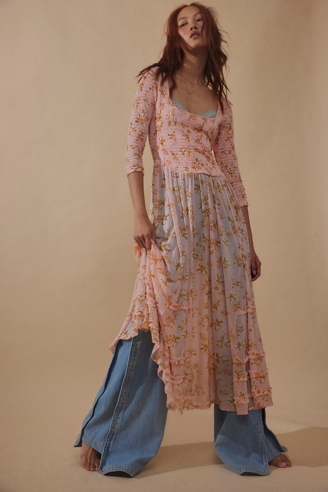 Free people messenger midi 2024 dress