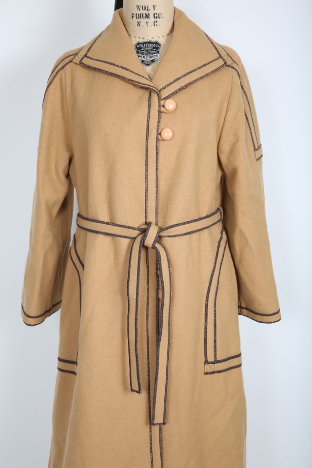 Free People Adore You Wool sold Trench Coat in Camel Brown XL