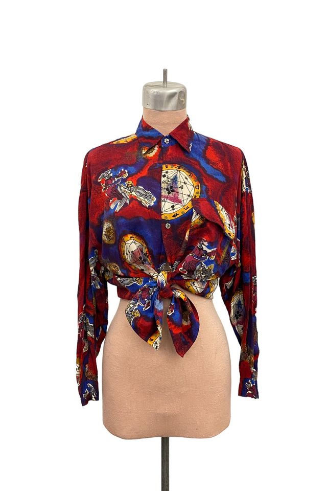 1980s Vintage Zodiac Sign Astrology Rayon Shirt Selected by BusyLady Baca & The Goods #2