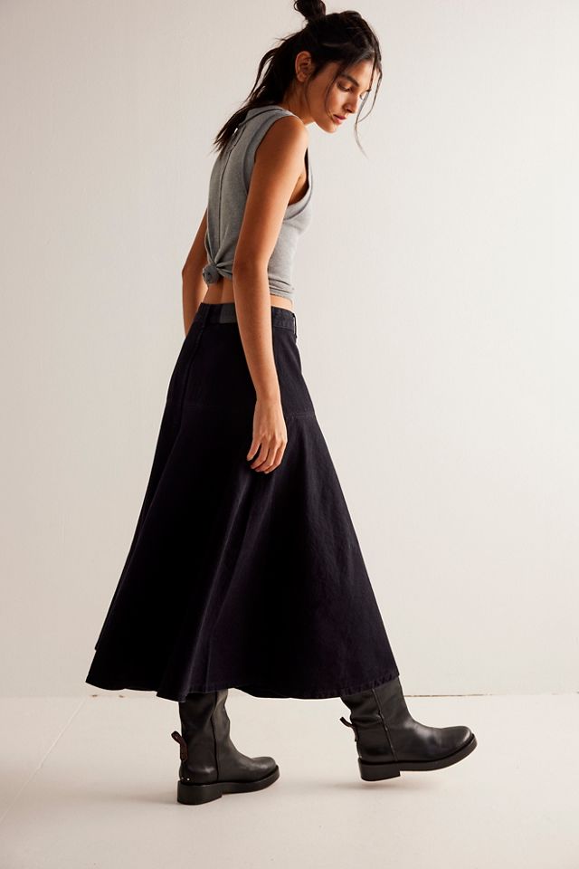 Closed Long Denim Skirt #1