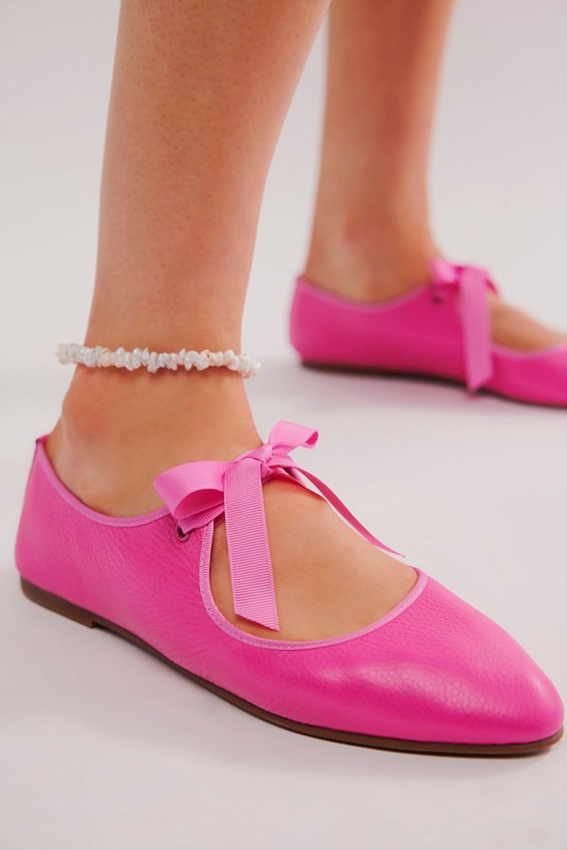 tie up ballet flats