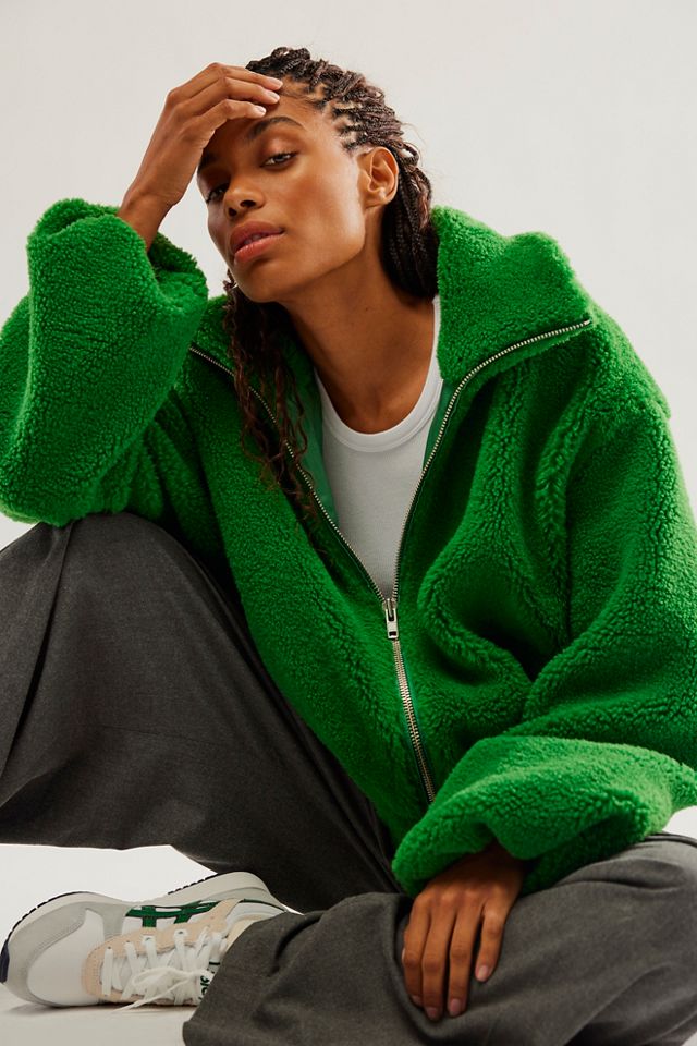 Green on sale teddy jacket