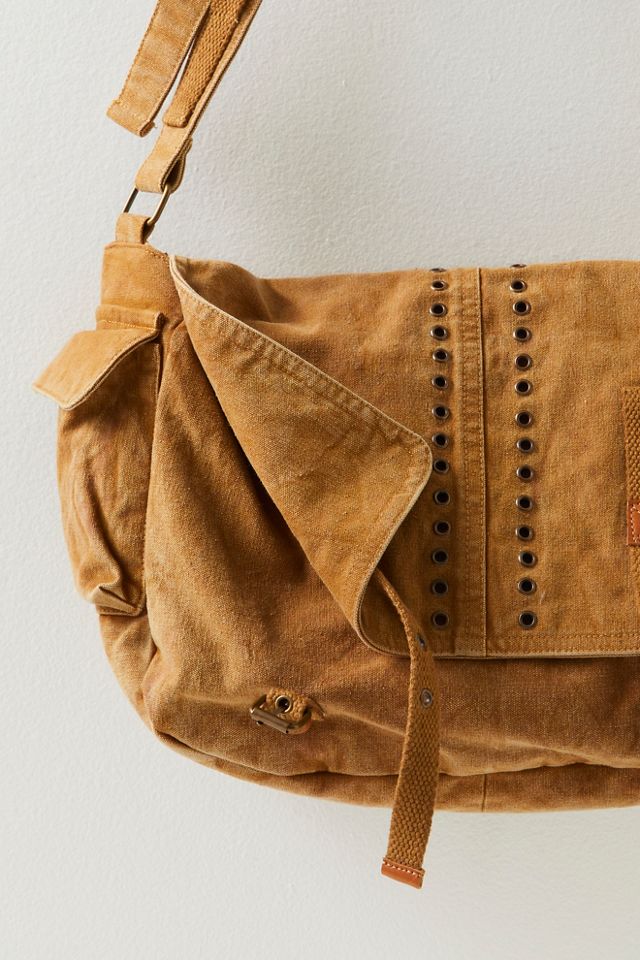 Zevon Distressed Messenger Bag #2