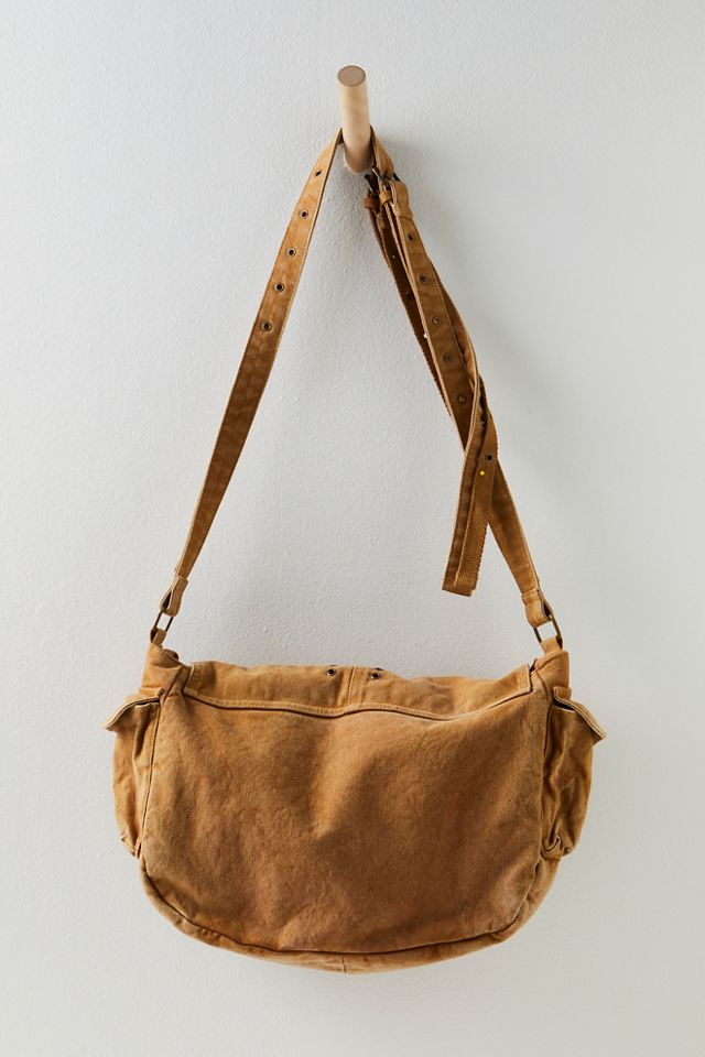 Zevon Distressed Messenger Bag #3