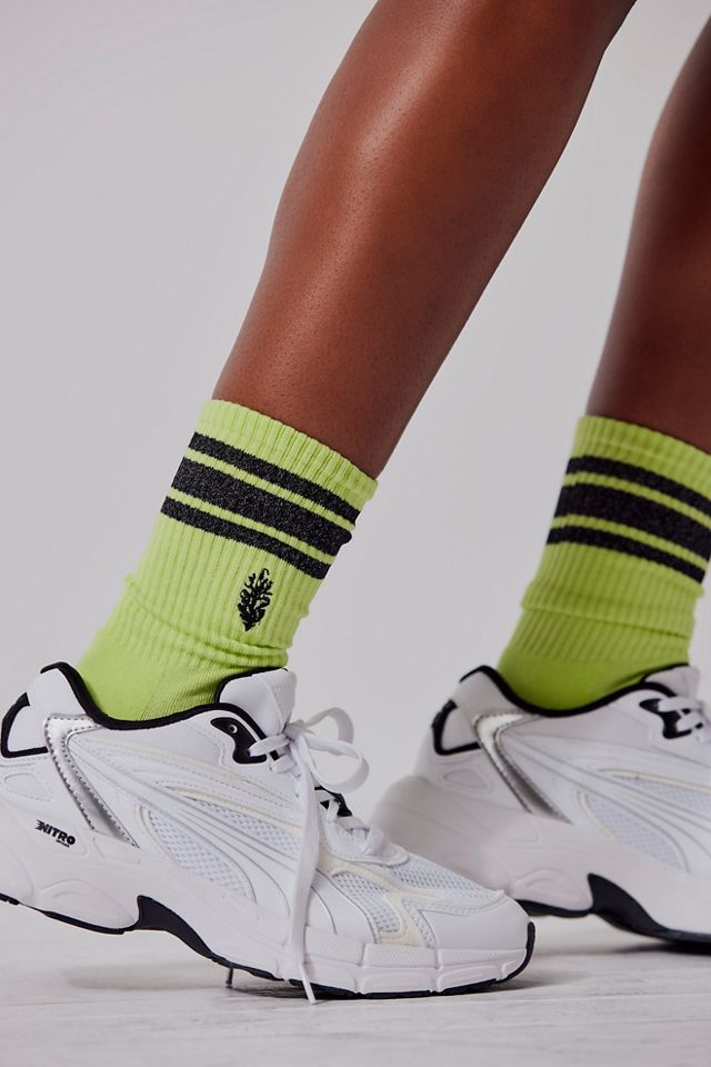 Flash Stripe Logo Tube Socks #1
