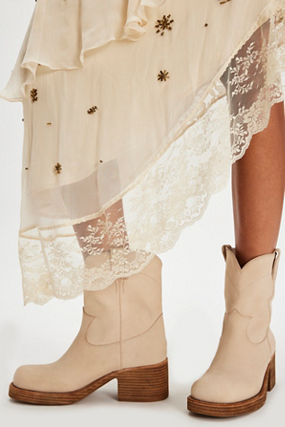 Sleepy Cowboy Ankle Boots by Jeffrey Campbell at Free People in White, Size: US 9
