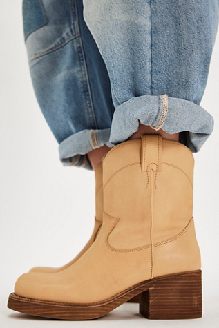 Sleepy Cowboy Ankle Boots by Jeffrey Campbell at Free People in Tan, Size: US 8.5