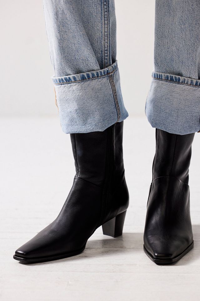 Simple black ankle on sale boots