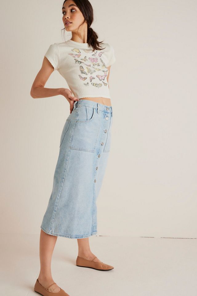 Daydreamer Butterfly Pointelle Tee #2