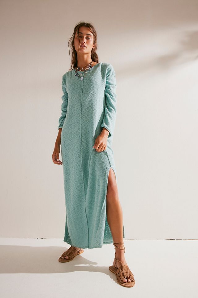 Long sleeve 2024 sweater maxi dress