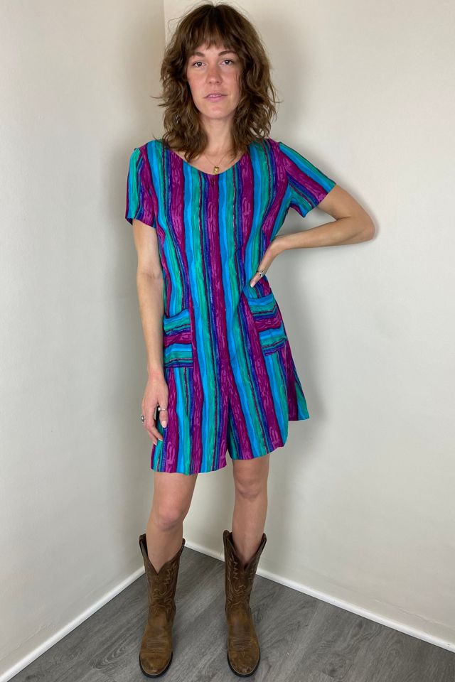 Vertical striped hotsell t shirt dress