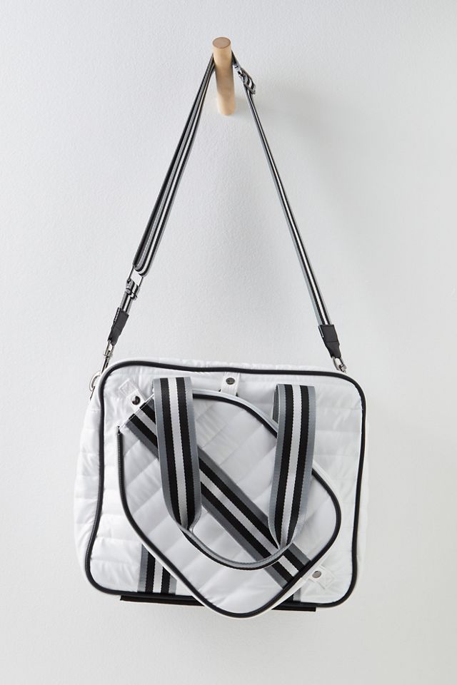 Sporty Spice | White Patent Pickleball Bag