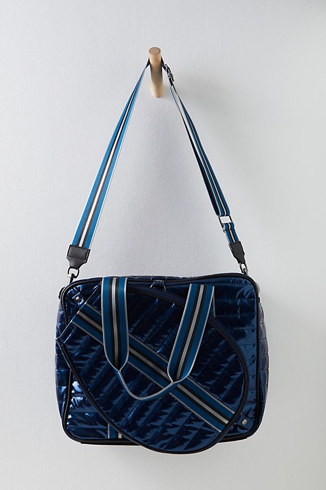We Are The Champions Tennis Tote Bag by Think Royln at Free People in Blue