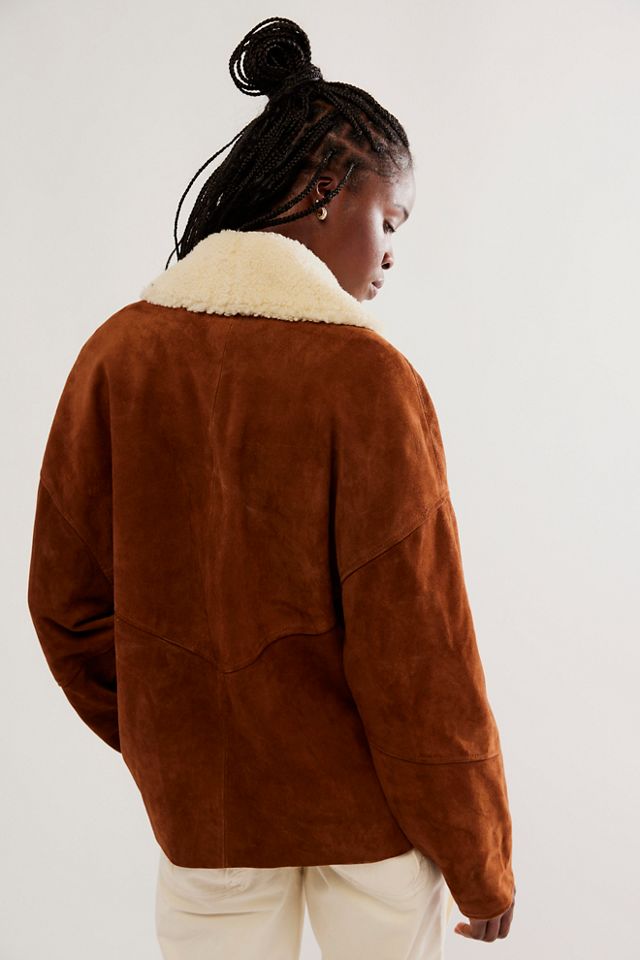 Bandana Shearling Jacket Free People