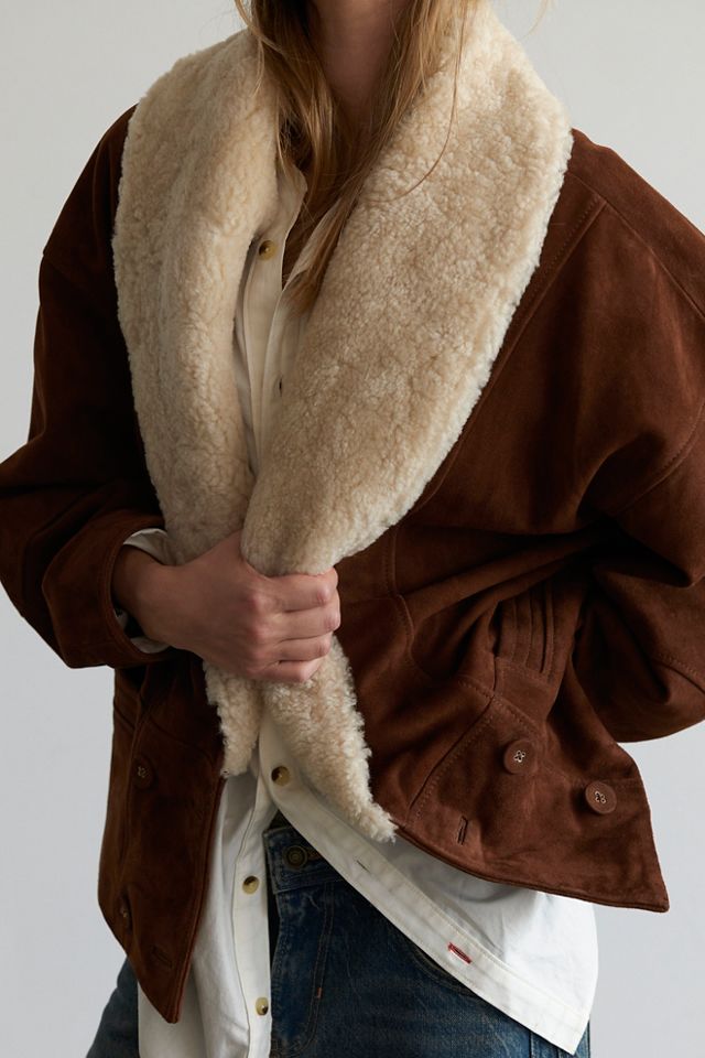 Bandana Shearling Jacket Free People