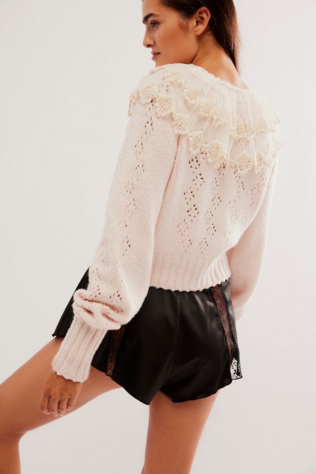 Free people deals lace sweater