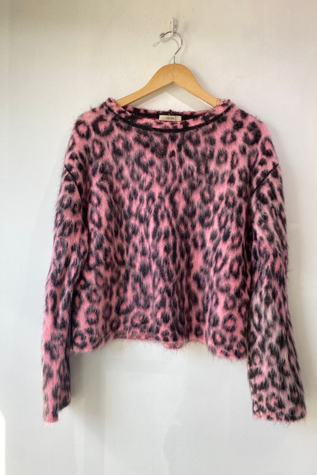 C line Pink Cheetah Print Sweater Selected by The Curatorial Dept