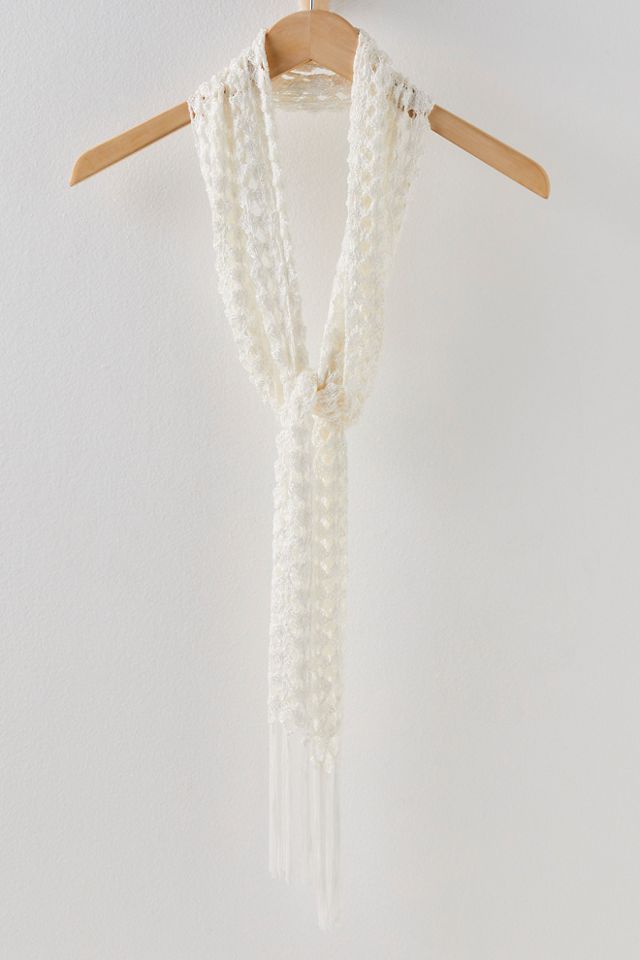 Willow Crochet Skinny Scarf #1