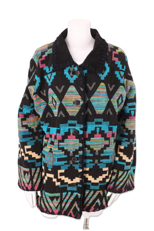 1990s Chenille Southwest Print Coat Selected By Ritual Vintage