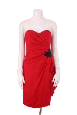 1980s Strapless Silk Cocktail Dress Selected By Ritual Vintage