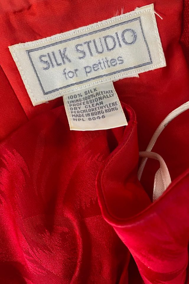 1980s Strapless Silk Cocktail Dress Selected By Ritual Vintage #3