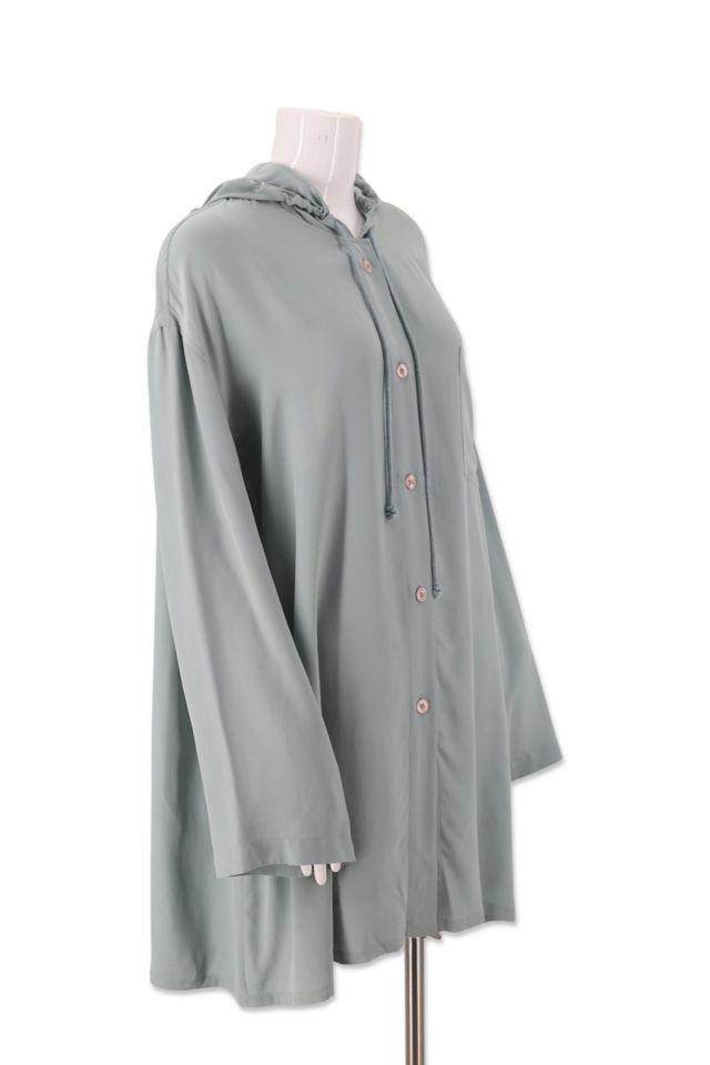 1990s DKNY Super Oversized Hooded Blouse Selected By Ritual Vintage #1