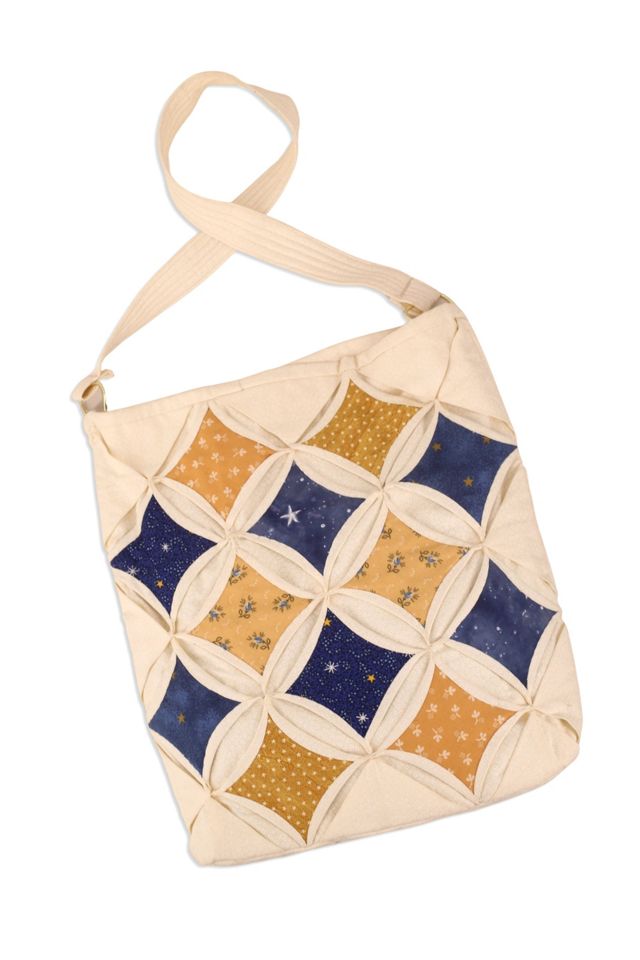Handmade Quilted Weekend Bag | Neon Stars