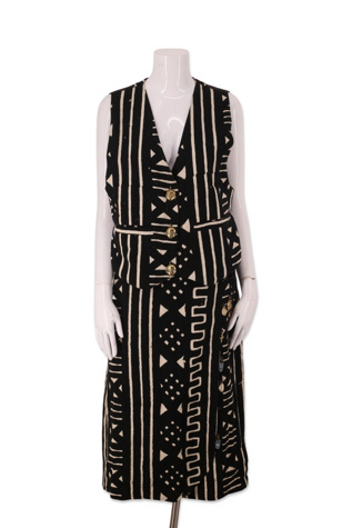 1990s Mud Cloth Two Piece Charm Outfit Selected By Ritual Vintage