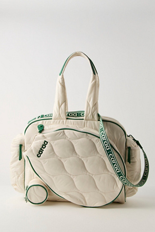 Caraa Quilted Tennis Duffle at Free People, Ivory Kelly