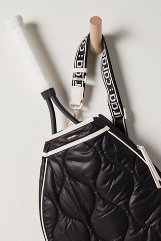 Caraa Quilted Tennis Sling Bag at Free People, Black