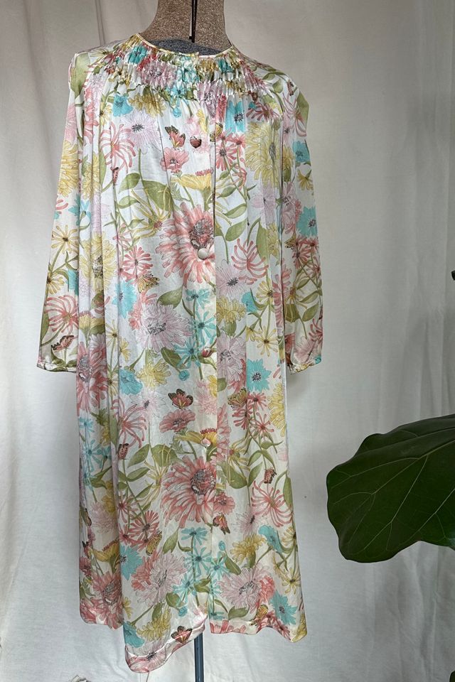 Vintage Floral House Coat Dress Selected by KA.TL.AK #3