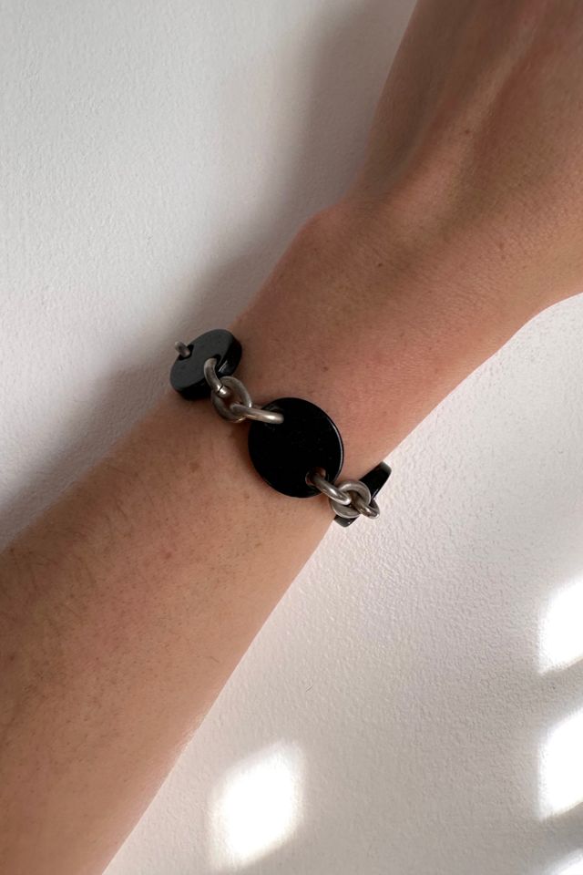 1960s Metal & Plastic Disc Link Bracelet Selected by Cherry #2