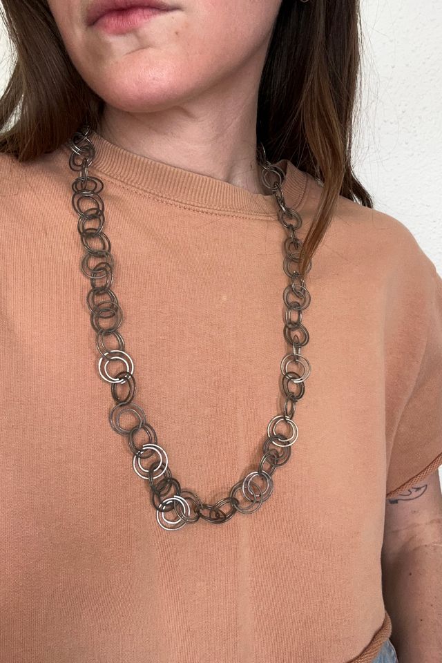 1960s Primitive Circles Chain Necklace Selected by Cherry | Free