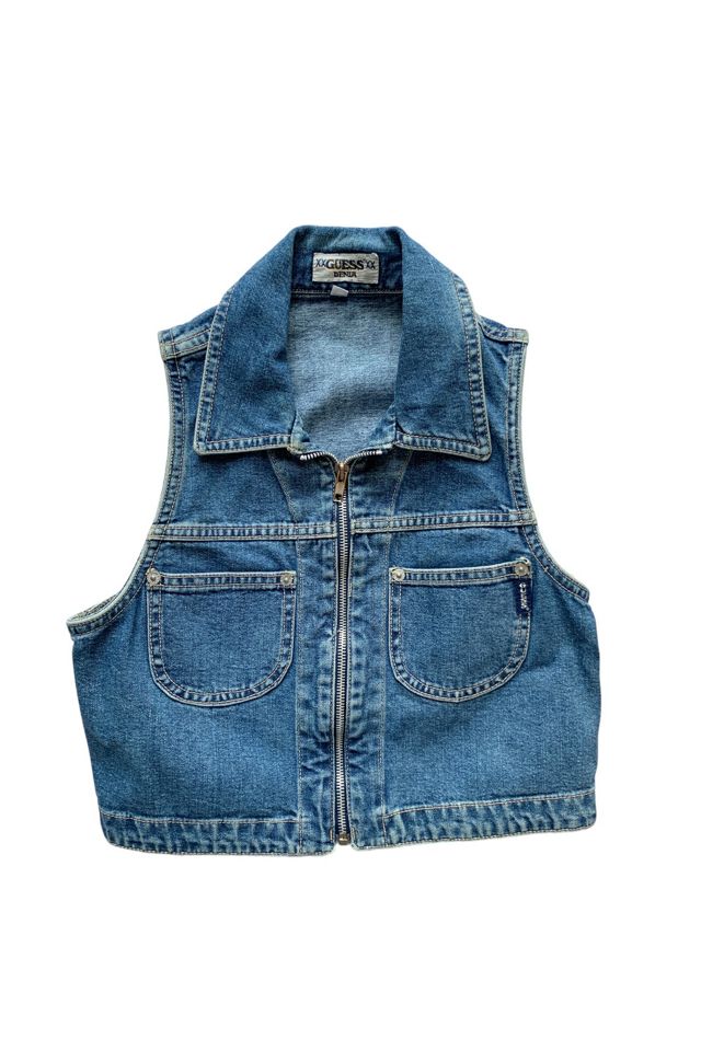 Guess jean vest on sale