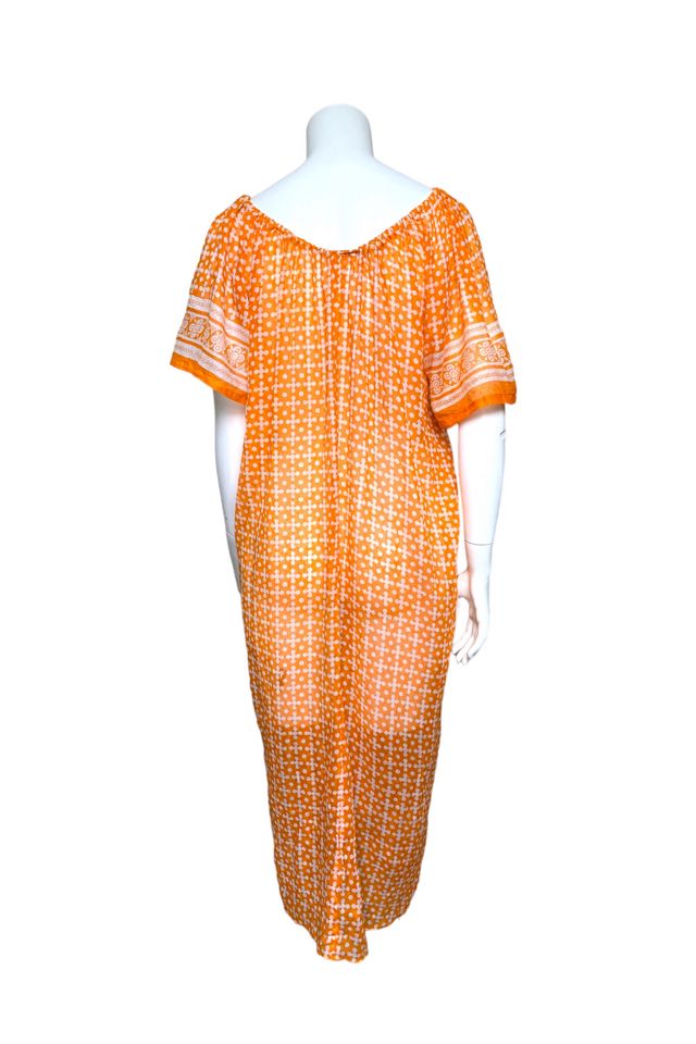 Vintage 1960s Block Print Gauze Dress Selected by SharpLilTeeth #2