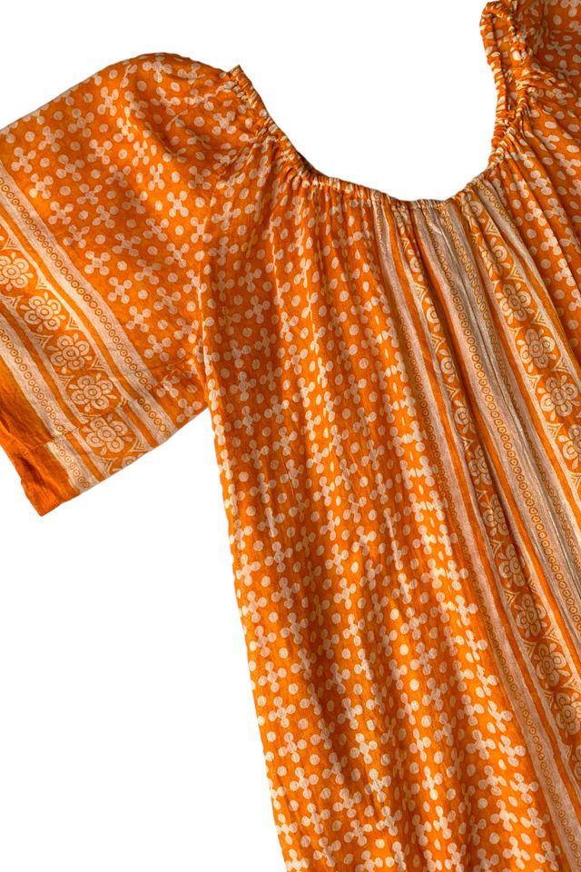 Vintage 1960s Block Print Gauze Dress Selected by SharpLilTeeth #3