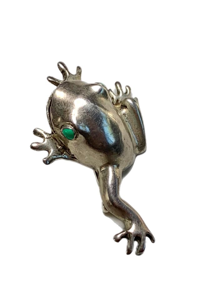 Vintage Sterling Tree Frog Brooch 3D Pin Selected by Lux Revival | Free ...