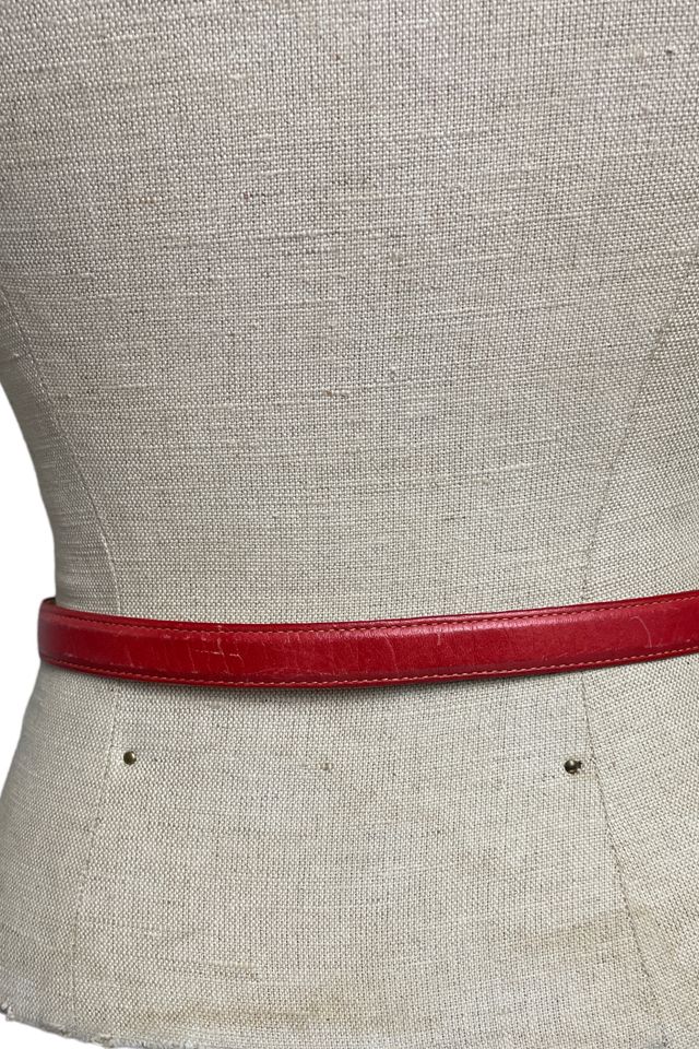 Vintage Robert Lee Morris Red Leather Belt Selected By Ankh By Racquel Vintage #3