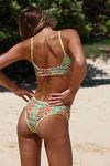 free-est Farrah Printed Crop Bikini Top