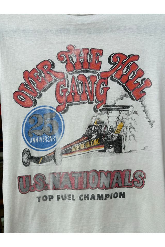 Vintage 1970's Over The Hill Gang Drag Racing T-shirt Selected by Vintage  Warrior