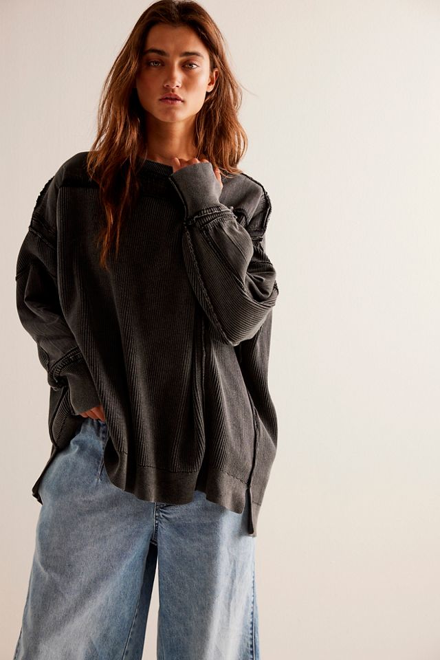 Free people grey on sale sweater