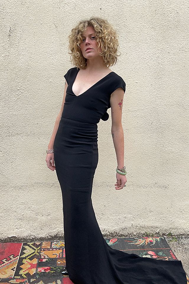 stella mccartney dress | S elasticated hems Stella McCartney Black Gown Selected