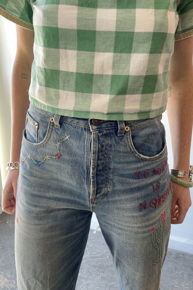 Vintage Gucci Embroidered Jeans Selected by The Curatorial Dept. #1