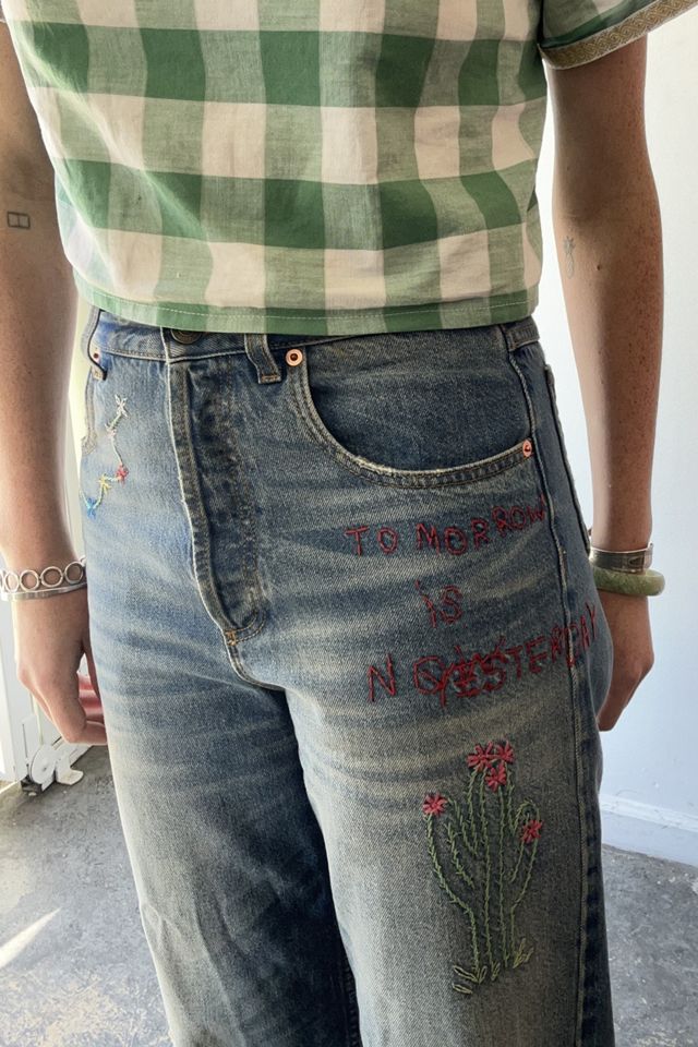 Vintage Gucci Embroidered Jeans Selected by The Curatorial Dept. #3