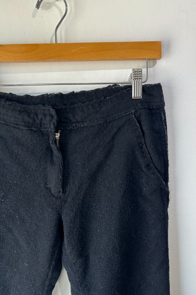 Margiela Black Boiled Wool Pants selected by The Curatorial Dept. #1