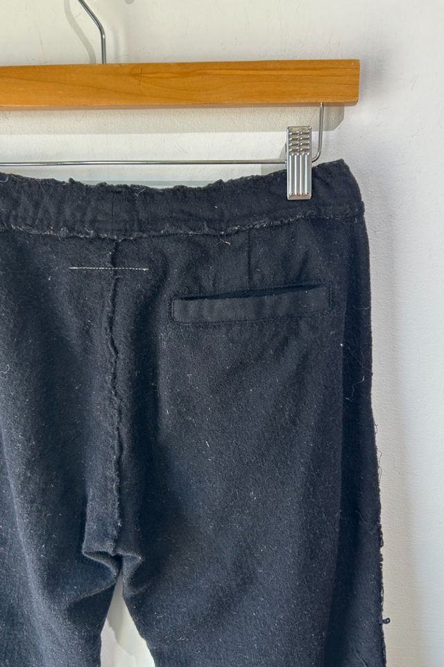 Margiela Black Boiled Wool Pants selected by The Curatorial Dept. #2