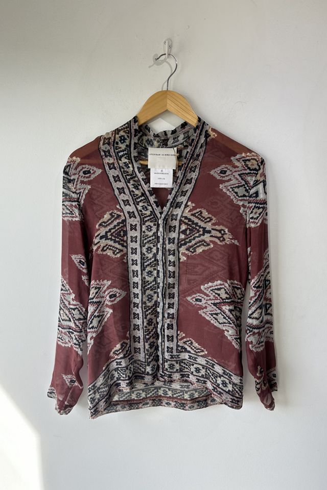 Stephan Schneider Batik Silk Shirt Selected by The Curatorial Dept ...