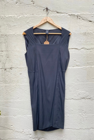 Zero by Maria Cornejo Black Silk Dress Selected by The Curatorial Dept.