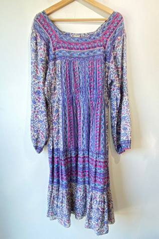 Vintage Chambell Block Print Dress Selected by The Curatorial Dept.